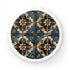 Artisan white tile bottle opener with intricate pattern design for kitchen ambiance.