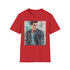 Charcoal watercolor Danny Zuko t-shirt with crew neck and regular fit