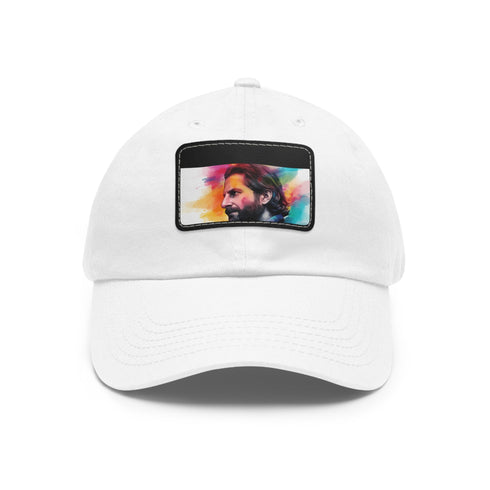 Neon Dreams Bradley Cooper Watercolor Cap, White/Light Brown Patch.