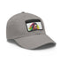 McConaughey Neon Dreams Cap, White/Light Brown patch, artistic watercolor design