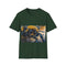 Vibrant bumblebee watercolor tee for nature and art enthusiasts.