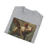 Flying pigs surreal flight t-shirt, charcoal, crew neck, mens/womens summer tee.