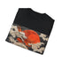 Japanese Dragon Soars Tshirt in Charcoal, size S, cotton crewneck fit.