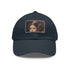 Galactic Princess Leia embroidered white baseball cap with light brown rectangle patch.