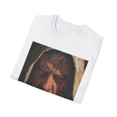 Charcoal Obi-Wan Kenobi painting t-shirt with crew neck and cotton feel