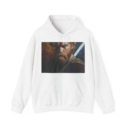 Navy Tatooine Canvas Hoodie with Kenobi Painting Print.