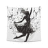 Graceful dancer silhouette tapestry with musical notes, perfect for all seasons, makes a great gift - Dancing to Life