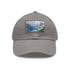 Swiss Alps Watercolor Baseball Cap White Light Brown Patch Unisex Hat