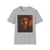 Charcoal cotton T-shirt with vibrant Anakin Skywalker portrait and crew neck