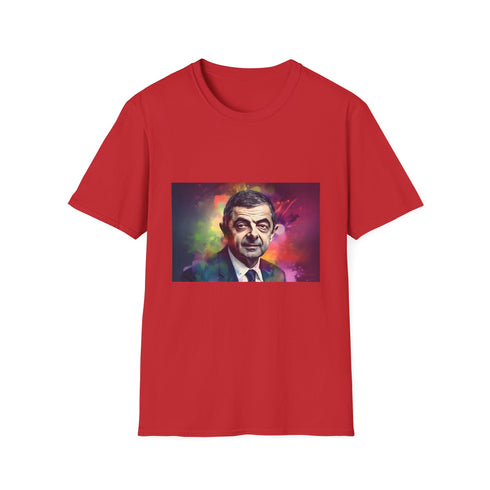 Vibrant charcoal T-shirt with neon comic design regular fit cotton material