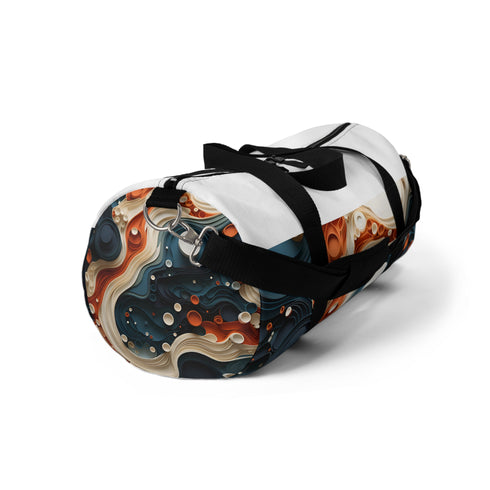 Ameba Textured Circle Duffel Bag - Bold circular design for chic travelers.