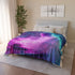 Data Ghost Drifting through Abandoned Plush Fleece Throw Blanket