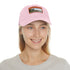 Kiwi Lake Adventure Baseball Cap in White with Light Brown Patch