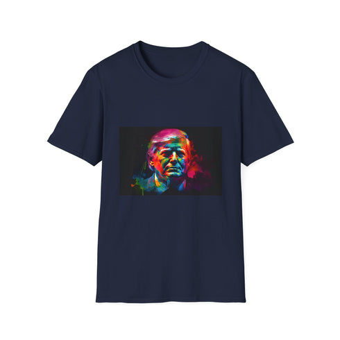 Political Icon Vibrant Hues T-Shirt Charcoal Variant S, Mens Womens Summer.