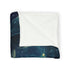 Cosmic Serpent Guarding Starlit Gate Plush Fleece Throw Blanket