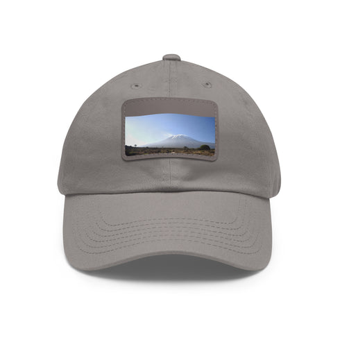 Kilimanjaro Summit Adventure Cap in White with Light Brown Patch