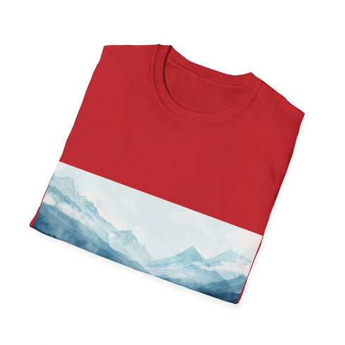 Alaska Beauty Watercolor Tee in Charcoal for Men/Women, Cotton, Regular Fit