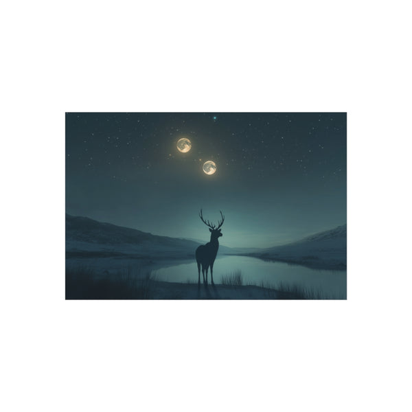 "54 Solar Stag Standing Poster"