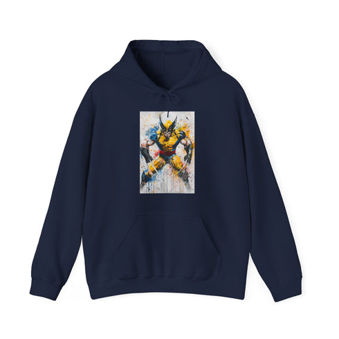 Wolverine Fury Hoodie in Navy, Regular Fit Unisex Men's/Women's Clothing