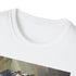 Silent Hunter Crocodile Painting T-Shirt in Charcoal, Size S.