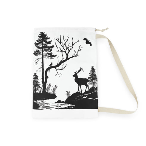 Wildlife Silhouette Laundry Bag