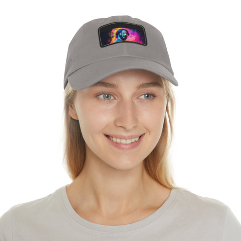 Neon Dreams Keanu Reeves watercolor baseball cap - vibrant, colorful accessory.