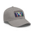Koala watercolor baseball cap in white with light brown patch.