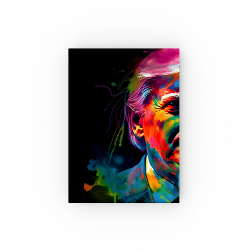 Trump in Neon Journal: Bold & Vibrant Watercolor Cover | Perfect Gift for History Buffs
