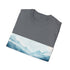 Alaska Beauty Watercolor Tee in Charcoal, Mens and Womens Cotton T-Shirt