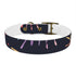 Festive Fireworks Dog Collar in Black Onyx for Medium Dogs