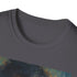 Charcoal cotton T-shirt featuring vibrant painting of Rubeus Hagrid