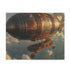 Skybound Steampunk Airship Jigsaw Puzzle - Intricate design with vibrant colors