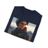 Charcoal cotton T-shirt with Timothée Chalamet Dune landscape design