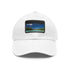 Aitutaki Paradise Cap in White with Light Brown Patch