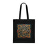 Eternal Knot Tote Bag in Black Cotton with Celtic Knotwork Design