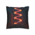 Data Helix Spinning above Stone Altar Double-Sided Square Cushion Cover
