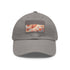 Autumn Bliss Patterned Baseball Cap, White with Light Brown Patch