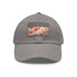 Vibrant foliage patterned white baseball hat for fall fashion enthusiasts.