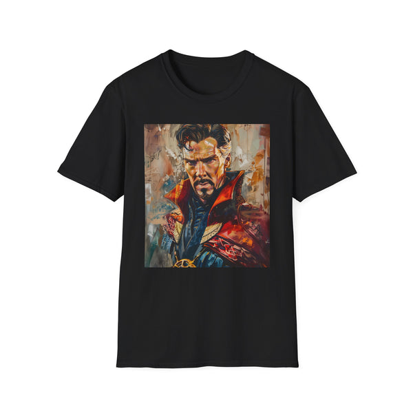 Sorcerer Supreme: The Unseen Realms of Dr. Strange | T-Shirt | Antique manuscript, etc., For each keyword, For variations that you've created, if your first keyword is Illuminated manuscript possible variations could be : Illuminated books, Manuscript art, Medieval manuscript, you should create relevant variations that a customer might use when searching for that keyword. For example | Prints with Passion