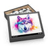 Adorable husky heart puzzle for dog lovers and puzzle enthusiasts.
