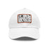 Monochrome Madness Baseball Cap, White/Light Brown, Rectangle, Unisex, Vegan