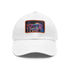 Psychedelic Mushroom Trucker Hat in White with Light Brown Patch