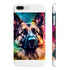German Shepherd glossy phone case for iPhone 7 Plus, 8 Plus.