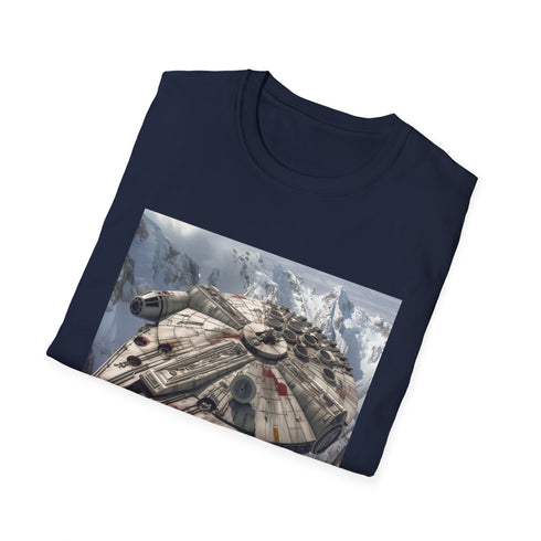 Star Wars Millennium Falcon Charcoal T-Shirt, Regular Fit Unisex Tee