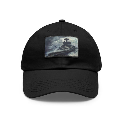 White Star Wars baseball cap with Star Destroyer image for fans.
