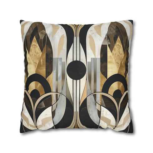 Art Deco Abstract Pillow Case with Vibrant Colors and Intricate Designs for Stylish Bedroom Decor