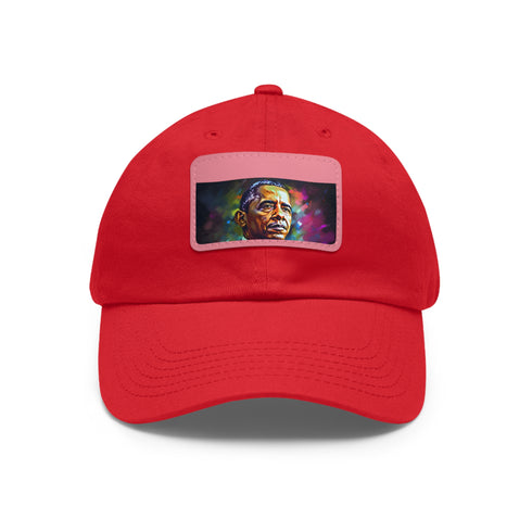 Neon Dream Obama Baseball Cap - White/Light Brown Vegan Unisex Hat