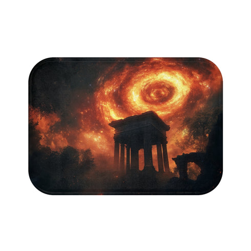 "56 Flaming Galaxy Bath Mat"