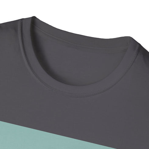 Vintage camper van graphic charcoal unisex t-shirt, regular fit cotton material.