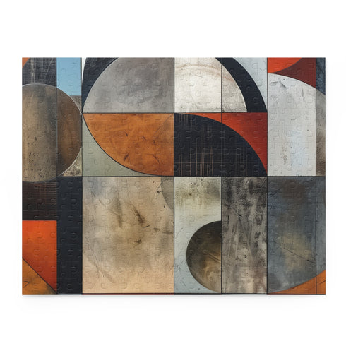 Geometric Fusion Puzzle - Abstract shapes challenge your mind and create a stylish art piece